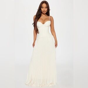 Fashion Nova White Maxi Dress